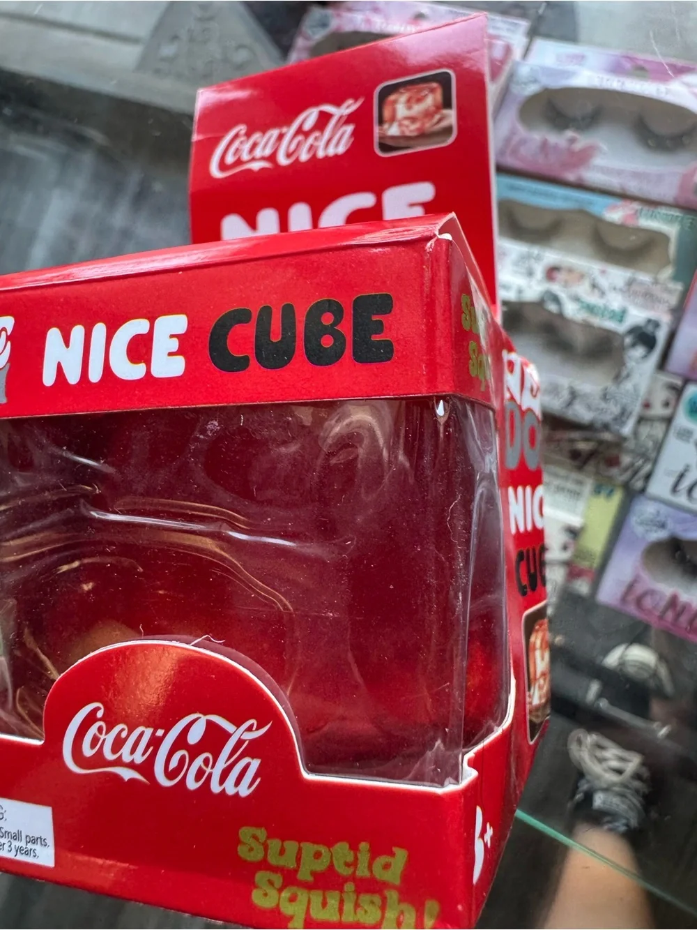 Coca-Cola Red Nice Cube Branded Squishy Toy